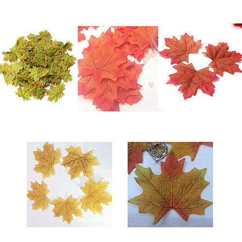 Artificial Decoration Fall Halloween Leaf Wedding Favours Autumn Maple Leaves